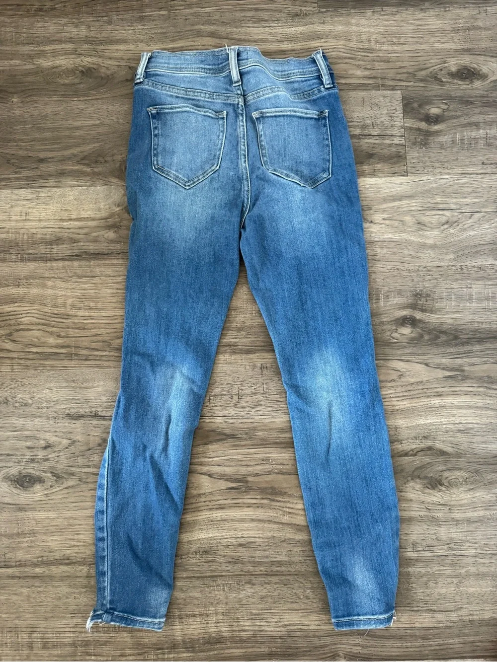 High-Rise Distressed Blue Women’s Jeans